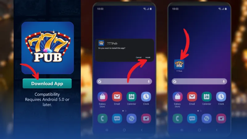 Install 777Pub App for Android
