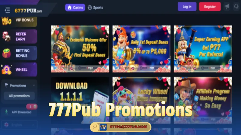 777Pub Offers Exciting Promotions